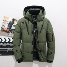 Load image into Gallery viewer, High Quality Winter Jacket Men Hooded Thick Warm Duck Down Parka Coat Casual Slim Down Mens Overcoat Many Pockets